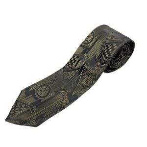 Florencio Vintage Game Boards and Darts Print Tie